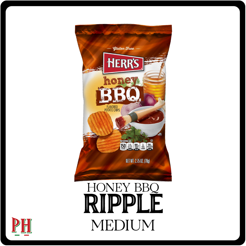 Herr's Ripples Honey BBQ (M)